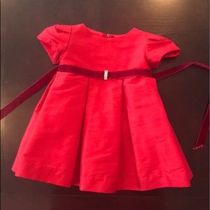 Baby red girl holiday dress 12 months